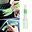 Car Dual Head Air Vent Dust Collector Console Window Blinds Cleaner Brush A