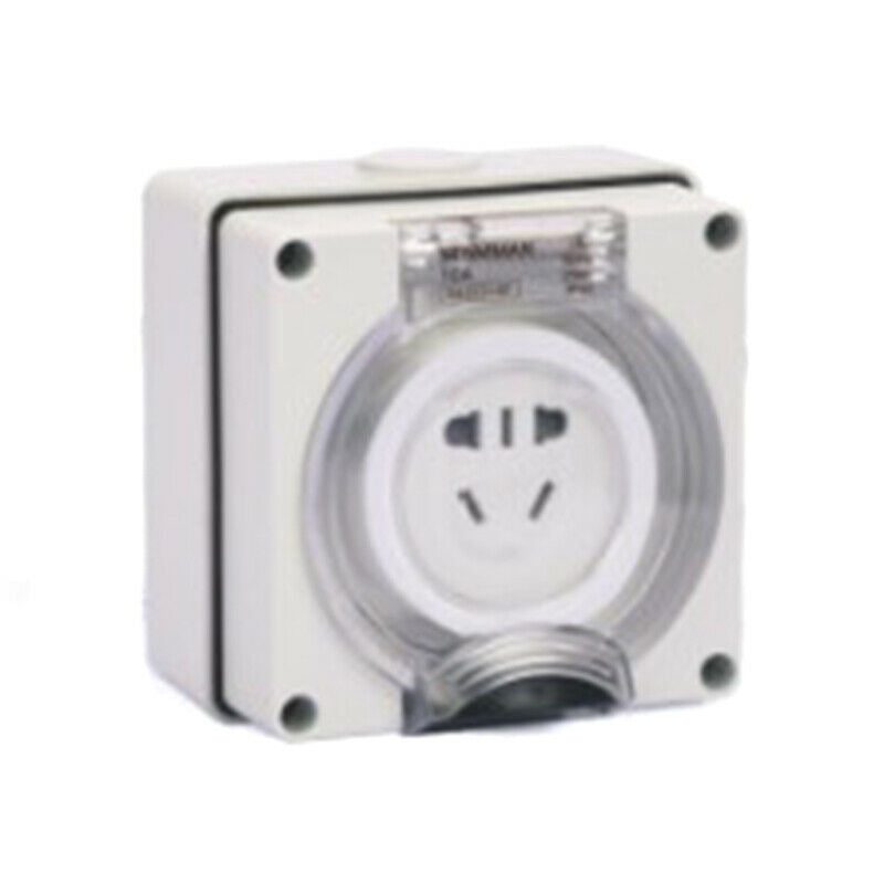 3 pin 10 Amp 10A Power Inlet - Weatherproof - IP66 for Motorhome RV 240V 3C