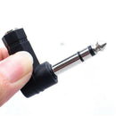 Right-Angle 3.5mm 1/8 Stereo Female to 6.35mm 1/4 Male Audio Adapter Jack