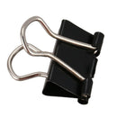 12 piece collection metal black documents binding clips 15mm