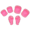 7Pcs Kids Elbow Knee Wrist Protective Guard Pad Safety Gear Skate Bicycle Pink