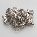 20pcs 1/2"-3/4" Adjustable Stainless Steel Drive Hose Clamps Fuel Line Worm Clip