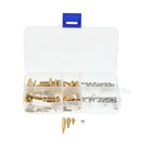 124 Pcs/Lot M2.5 Hex Brass Spacer Standoff Screw DIY Accessories Tool for
