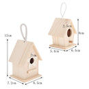 2x Bird Nest Natural Wood House DIY Parrot