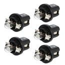 5pcs T5 B8.5D Halogen Car Gauge Bulbs for Interior Dash Instrument Light
