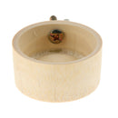 2 x Small Animal Bamboo Bowl, Basic Dish Feeder Can Be Fixed in The Cage with