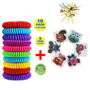 10pcs Anti Mosquito Repellent Multicolor Pest Control Bracelets + 6 Free PatchME