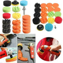 19PCS 3" Inch 80mm Sponge Buff Buffing Polishing Pad Set Kit For Car-Polish New