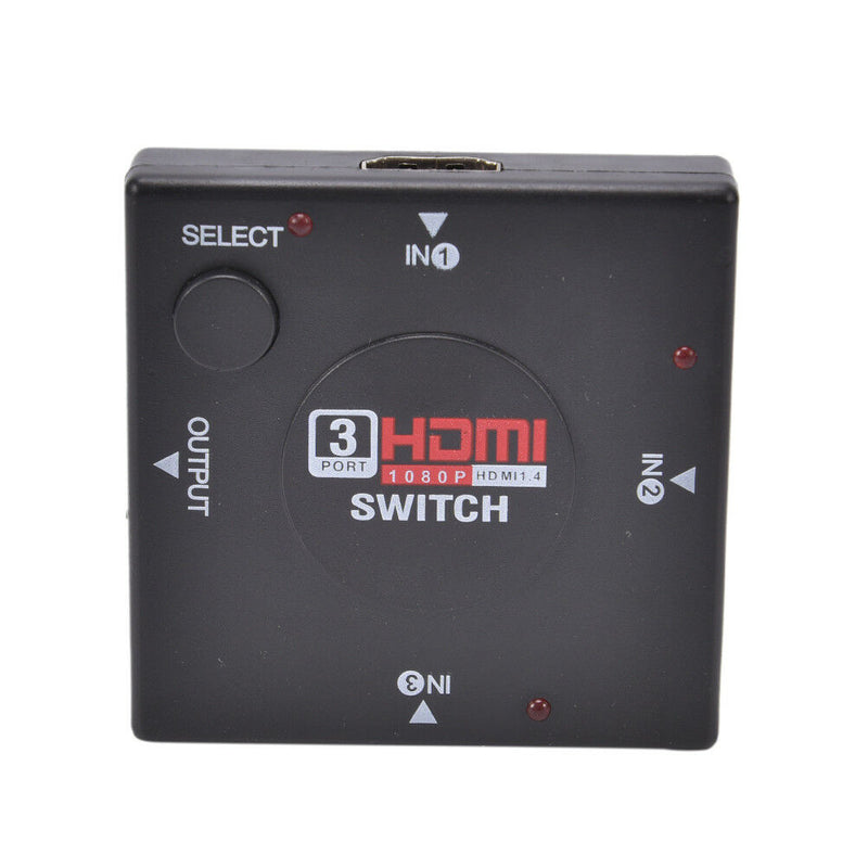 Hdmi 3 Port Switch AUTO Switcher Splitter Selector HUB Box Cable HDTV 1083C