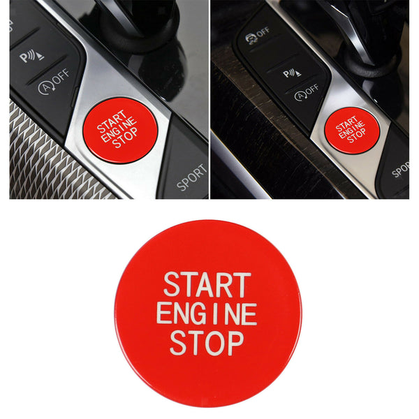 Aluminum Alloy Engine Start Stop Push Button Push Start Button Cap Decoration
