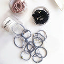 12Pcs/Set Korea Simple Headwear Women Girls Elastic Rubber Hair Ties Access