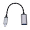 6.9inch Braided Alloy Micro USB Male to USB Female OTG Adapter Cable