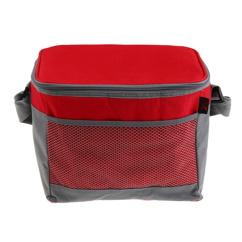 Insulated Lunch Box Cooler Bag Tote Carry with Shoulder Strap Picnic Red