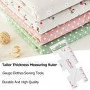 Patchwork Tailor Thickness Measuring Ruler Gauge Clothes Sewing Tools