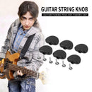 Wood Grain Semicircle Black Ballad Electric Guitar Buttons Knobs Handle Set