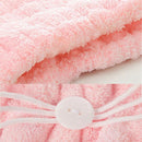 Cute Cat Microfiber Solid Quickly Dry Hair Hat Womens Girls Ladies Cap Bath
