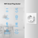 16A EU Smart Wifi Power Plug  Monitor Smart Home Wifi Wireless Socket Outlet Nw