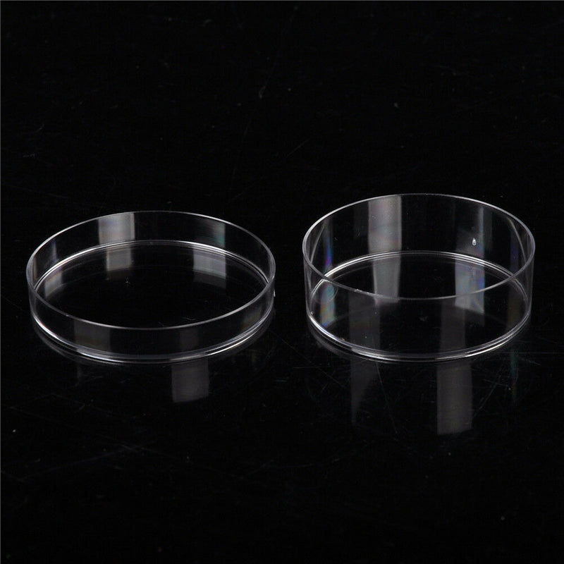 10Pcs Sterile Polystyrene Plastic Petri Dishes Plate With Lids 35x15mm B Ew