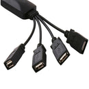 LED High Speed 4 Ports USB 3.0 USB 2.0 Multi HUB Splitter Adapt For PC Laptop lj
