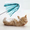 5pcs Funny Ring Paper Cat Stick Teaser Wand Playing Rod Cats Toys with Bell