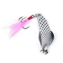 Sliver Metal Sequins Fishing Lure Spoon Lure  Hard Bait Hook FishingTackle 3C