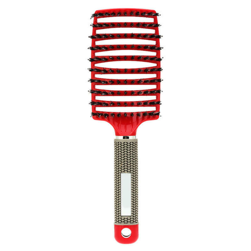 Bristle Large Vented Styling Hair Comb Detangling Thick Hair Massage Bru RGC