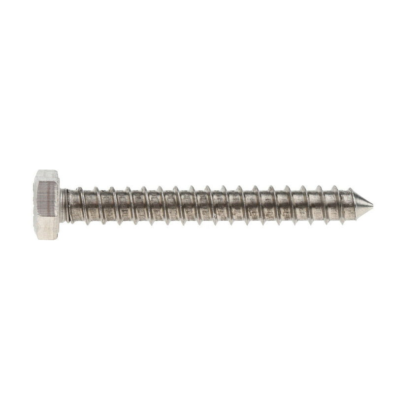 5 Pieces M6 Stainless Hexagon Hex Head Self Tapping Screws Hardware M6 x 50