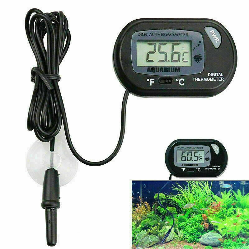 Useful Digital LCD Fish Tank Aquarium Marine Water Thermometer Temperature Black