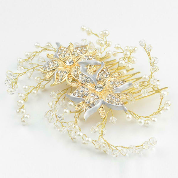 The Bride Of Beautiful Flowers Rhinestone Headwear Apparel Accessories
