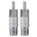 2pcs RCA Male Plug to F Female Coax Jack Adapter Connector Cable Coupler