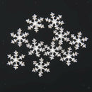 100pcs 14mm Crystal SnowFlake Buttons For Scrapbooking