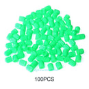 100pcs Plastic Car Truck Bike Tire Tyre Wheel Valve Stems Caps Dust Cover Green