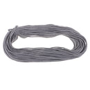 1 Roll Round Cotton Threads Stringing Cords Gray for DIY Crafts Decorative