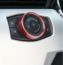 For Ford Mustang 15-18 Red Alloy Head light Switch Button Cover Trim Decor Ring