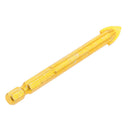 5pcs Hex Shank 10mm Tip Glass Tiles Cutting Thread Drill Bits Slotted Point