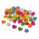 20g Heart Star Wooden Sewing Buttons for Kids Children Clothing Accessories