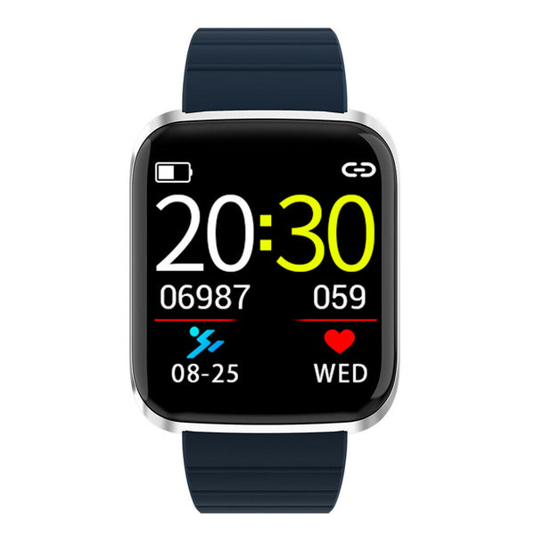 1.3inch Screen Smart Watch Blood Pressure Waterproof Fitness Tracker Blue
