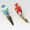 12 Pieces Multicolored Artificial Feathered Foam Birds, DIY Birds Crafts