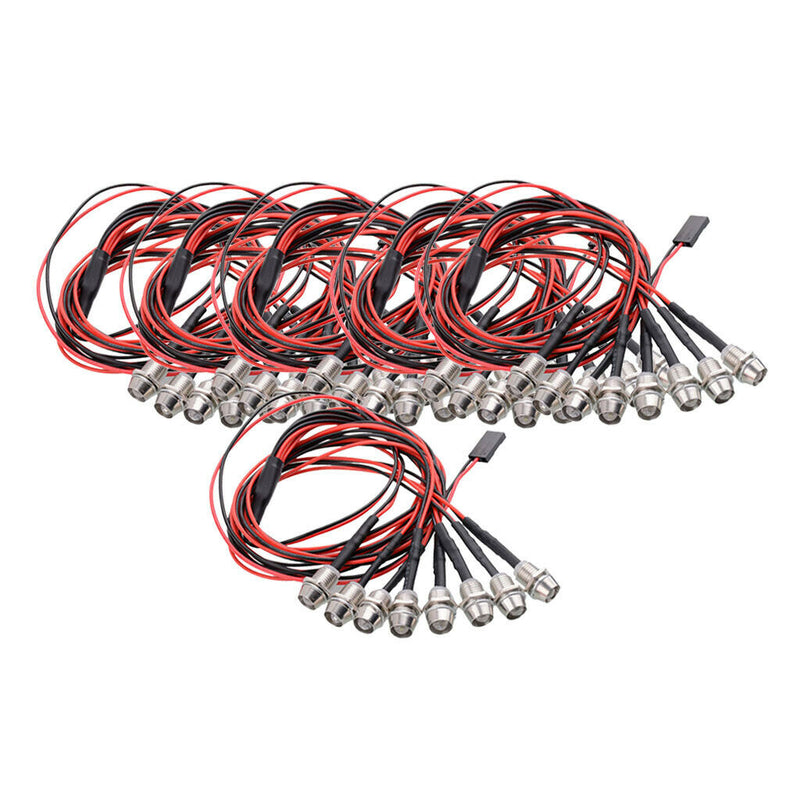 48pcs Upgrade LED Lights Headlights Taillight 8 LED For 1/12 1/16 RC Car