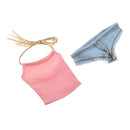 1/6 Female Clothing Vest Chest Jeans Clothing For 12 '' Action