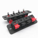 2x 4 Position Push In Jack Spring Audio Speaker Load Terminals Panel Connector