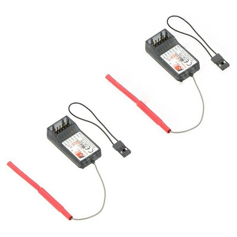 FlySky 2 Pcs FS-R6B 2.4Ghz 6CH Receiver for FlySky TH9X FS-CT6B FS-T6 Trans J1L3