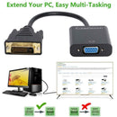 CableDeconn E0309 Full HD 1080P DVI-D to VGA Male to Female Converter Cable