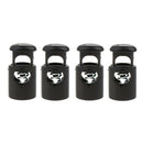 4pcs Heavy Duty Plastic Toggle Stop Slider For Paracord, Accessory Cordage