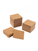 20Pcs Self-adhesive Square Cork Mat Coaster Mini Backing Sheet Newest Useful