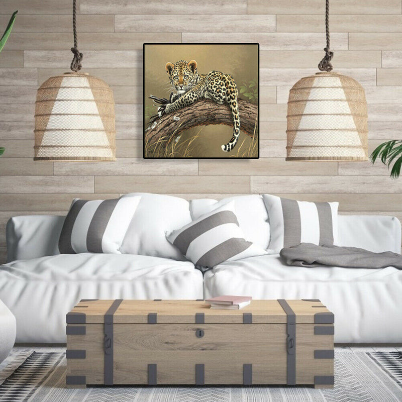 Tiger 5D DIY Full Round Drill Diamond Painting Embroidery Cross Stitch Kits