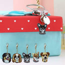 5pcs Dog Shape Key Chain Gift DIY Diamond Painting Special Shape Full Drill