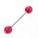 20 x Colorful Women Tongue Ring Bar Stud (Random Color)
