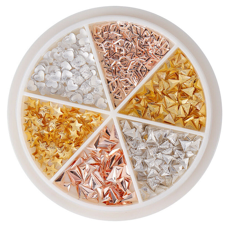 6 Grids Mixed Rhinestone Manicure Decorations DIY Nail Art Beads (08)
