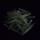 50Pcs 0.6g Luminous Shrimp Fishing Lures Soft PVC Green Shrimp Artificial Bai-